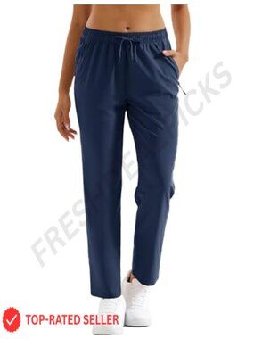 Women's Quick Dry Hiking Pants UPF 50 Water Resistant Zip Pockets
